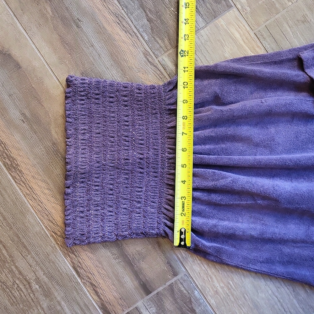 Rare Juicy Couture Purple Terry Cloth Ruffle Hem Pocket Detail Mini Dress, 0 - Picture 4 of 15